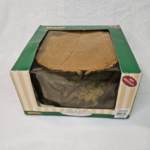Vintage Lemax Tree Stump Village Collection Display Landscape Platform Trunk